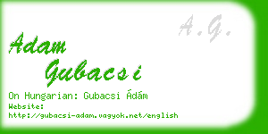 adam gubacsi business card